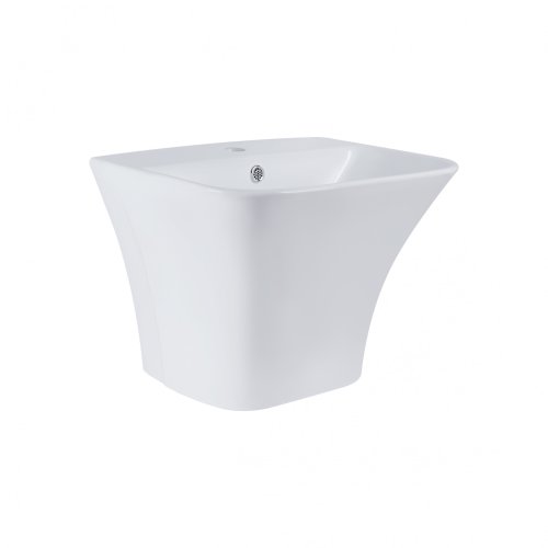 Умивальник Qtap Crow White з донним клапаном QT0511G815W