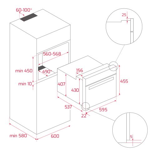 Мультифункциональный духовой шкаф + микроволновка Teka Total HSC 644 C