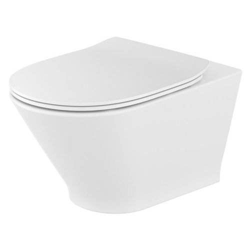 Инсталляционная система Roca Eko Frame + чаша унитаза Gap Round Rimless с сиденьем Ultra Slim