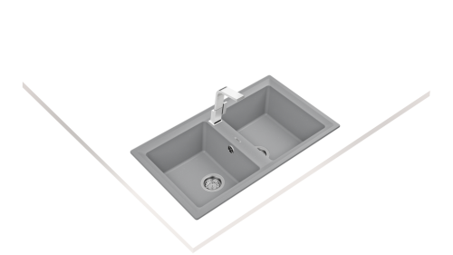 Кухонна мийка Teka STONE 90 B-TG 2B сірий металік