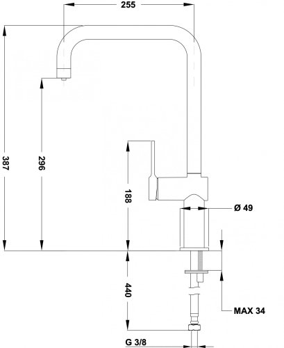 Змішувач для кухні Teka EP 915 хром