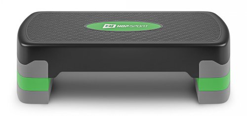 Степ платформа к аэробике 3-уровневая Hop-Sport HS-PP020AS черно-зеленая