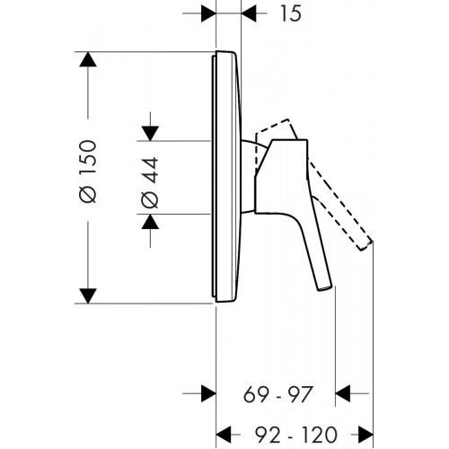 Смеситель скрытого монтажа Hansgrohe Talis S 72606000