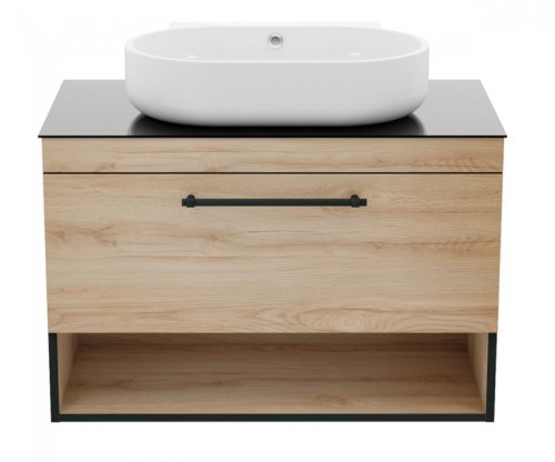 Тумба с умывальником Imprese Black Edge f32119OK