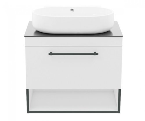 Тумба с умывальником Imprese Black Edge f32117W