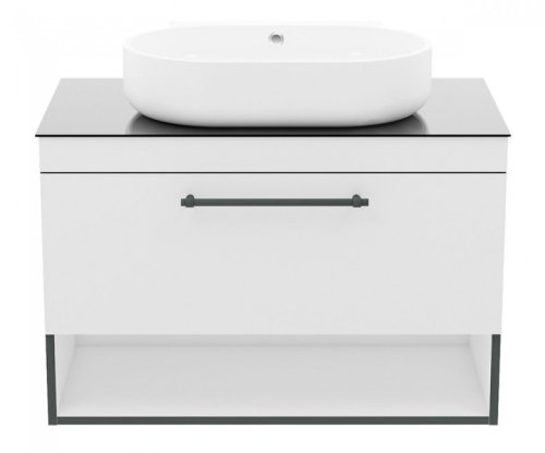 Тумба с умывальником Imprese Black Edge f32119W