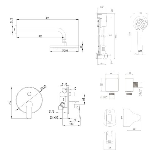 Душова система Imprese Kucera f03003401RA