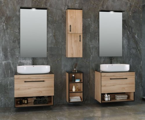 Тумба с умывальником Imprese Black Edge f32117OK