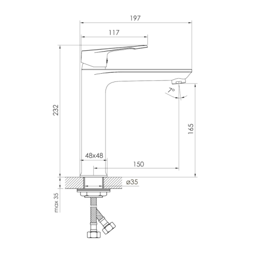 Смеситель для умывальника Imprese Vite f03507401AB