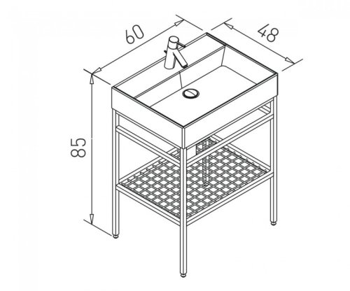 Тумба с умывальником VOLLE Leon 1911.006004