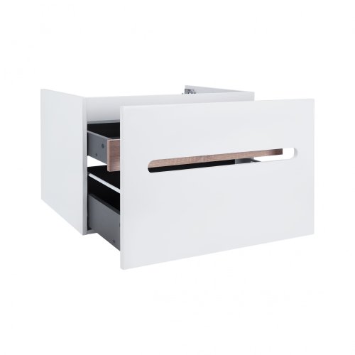 Тумба подвесная Qtap Virgo White/Whitish oak QT1874TPА801W