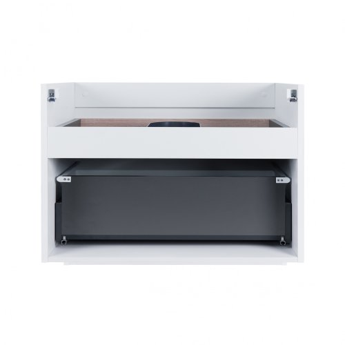 Тумба подвесная Qtap Virgo White/Whitish oak QT1874TPА801W