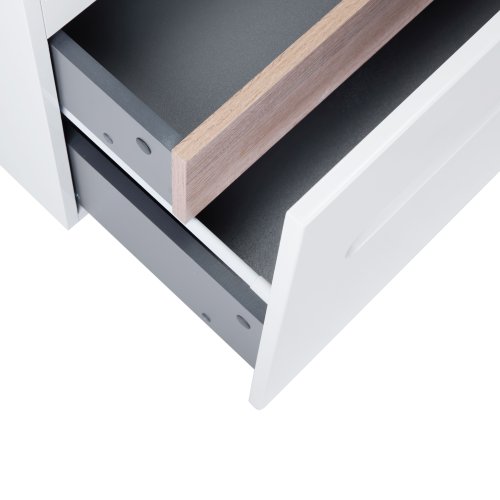 Тумба подвесная Qtap Virgo White/Whitish oak QT1874TPА801W