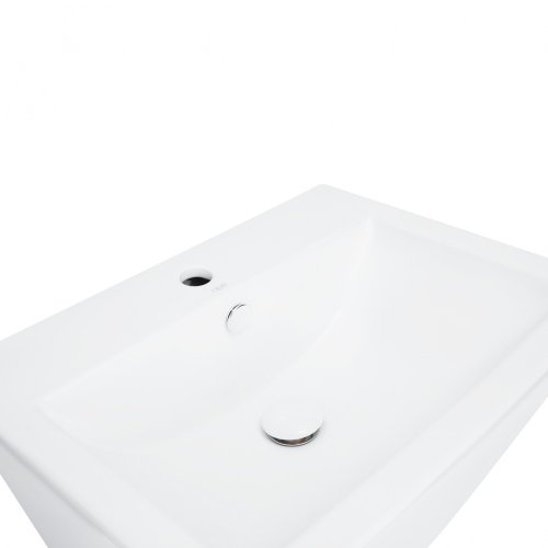 Умывальник Qtap Tern White с донным клапаном QT1711003GW