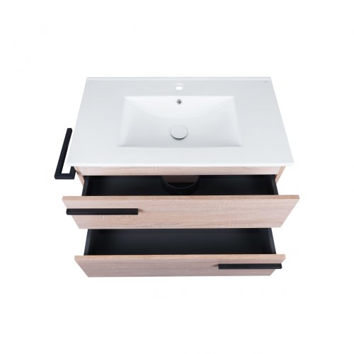 Тумба с умывальником Qtap Taurus Whitish oak QT2471TNT803WO