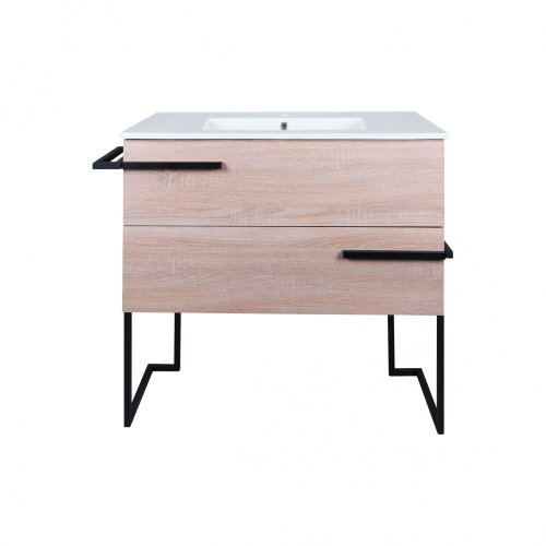 Тумба с умывальником Qtap Taurus Whitish oak QT2471TNT803WO