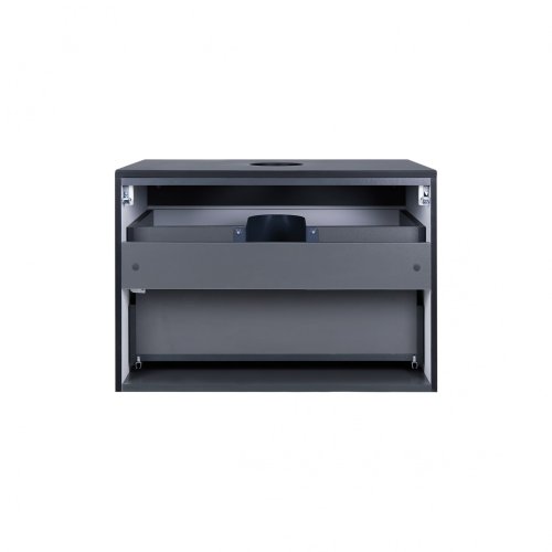 Тумба підвісна Qtap Virgo Black/White зі стільницею QT1879TPА702BW