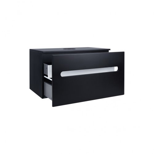 Тумба підвісна Qtap Virgo Black/White зі стільницею QT1879TPА802BW