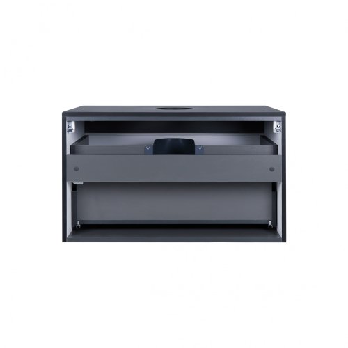 Тумба підвісна Qtap Virgo Black/White зі стільницею QT1879TPА802BW