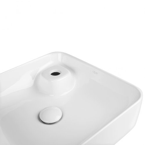 Умивальник Qtap Stork White з донним клапаном QT1511A057TW