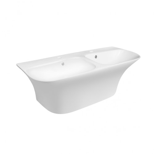 Умывальник Qtap Virgo White с донным клапаном QT1811G760W