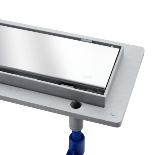 Трап Qtap Dry Tile304-700 линейный с сухим затвором под плитку 700 мм.