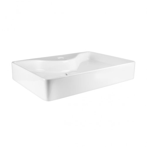 Умывальник Qtap Crow White с донным клапаном QT0511A064W