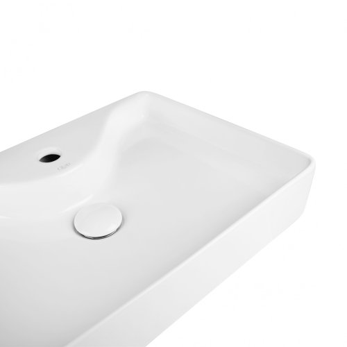 Умывальник Qtap Crow White с донным клапаном QT0511A064W