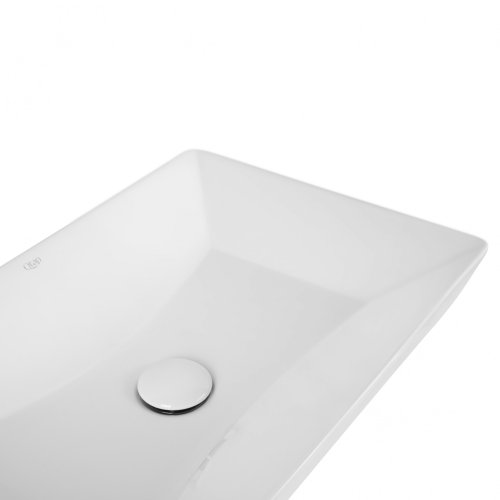 Умывальник Qtap Crow White с донным клапаном QT0511L739W