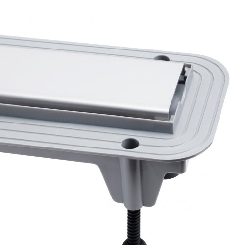 Трап Qtap Standard CRM50800304 линейный с комбинированным затвором и решеткой из нержавеющей стали