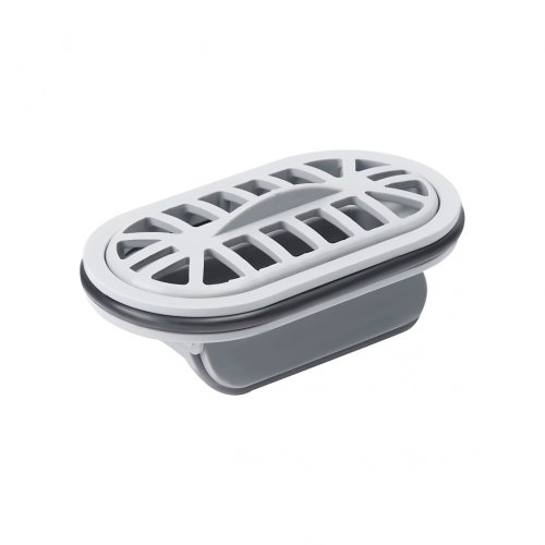 Трап Qtap Standard CRM50800304 линейный с комбинированным затвором и решеткой из нержавеющей стали