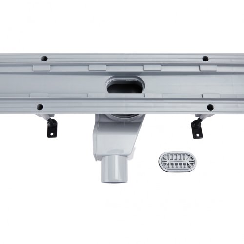 Трап Qtap Pisces CRM50800304 линейный с комбинированным затвором и решеткой из нержавеющей стали