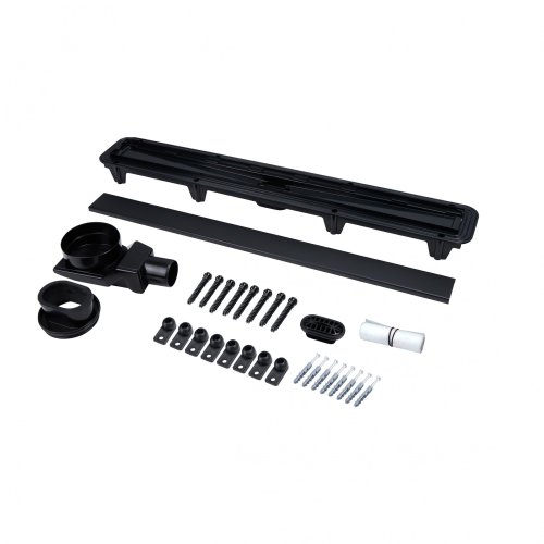 Трап Qtap Standard BLA50800304 линейный с комбинированным затвором и решеткой из нержавеющей стали