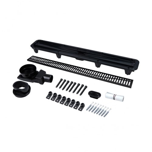 Трап Qtap Pisces BLA50800304 линейный с комбинированным затвором и решеткой из нержавеющей стали