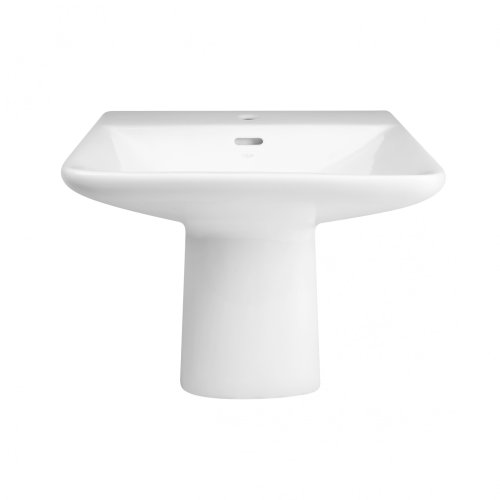 Умывальник Qtap Aquarius White с донным клапаном QT2111WL425W