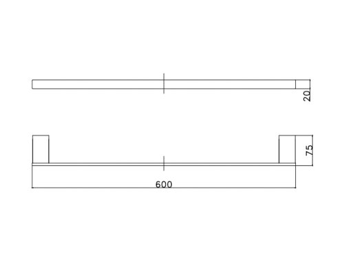 Полотенцедержатель Asignatura Unique черный 85608802