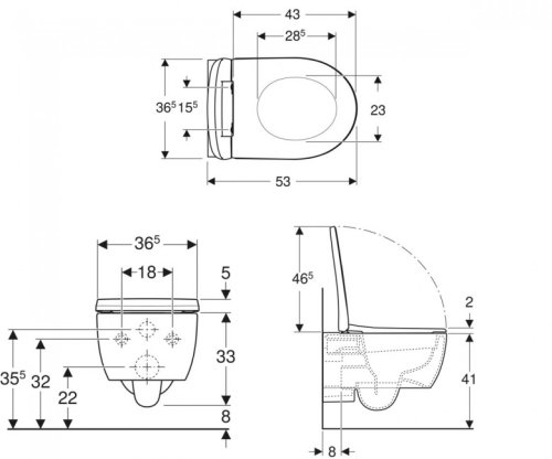 Унитаз подвесной Geberit Icon 500.784.01.1