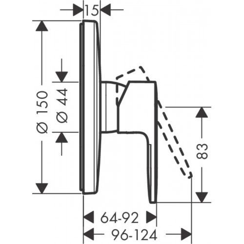 Смеситель скрытого монтажа Hansgrohe Vernis Blend 71667670
