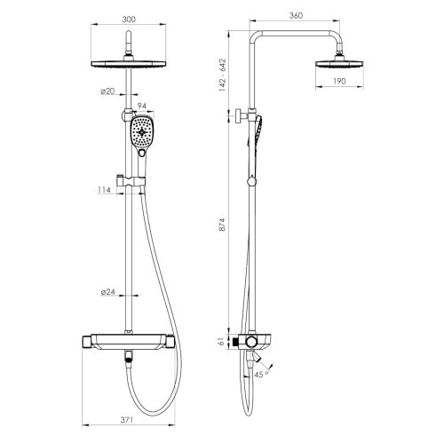 Душова система Imprese Centrum LX T-10300LX