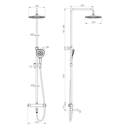 Душова система Imprese Centrum SQ T-10260SQ