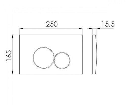 Панель смыва Imprese i7117PC