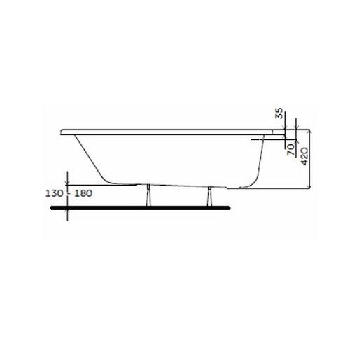 Ванна KOLO Supero 145x85 5533000