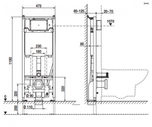 Инсталляция для унитаза Roca Duplo One Smart A890078020