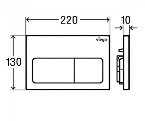 Панель смыва Viega Prevista Visign for Life 5 773724