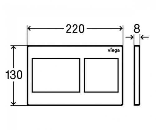 Панель змиву Viega Prevista Visign for Style 21 773243