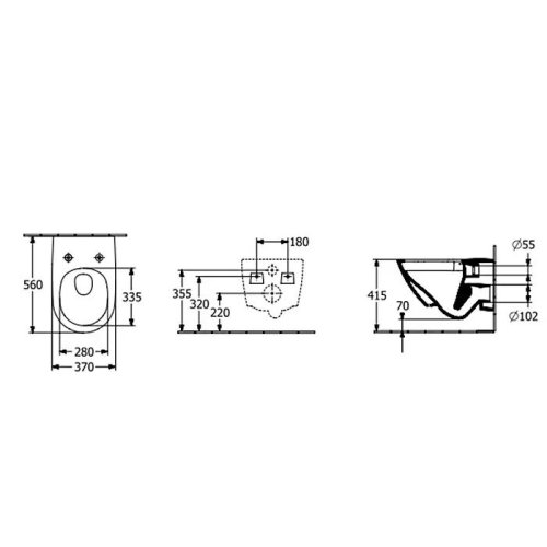 Унитаз подвесной Villeroy&Boch Subway 3.0 4670ТS01