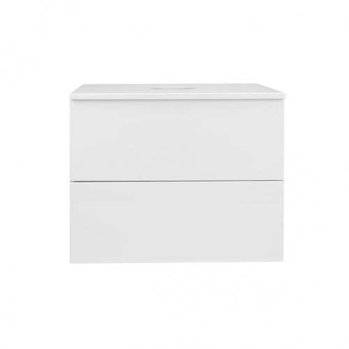 Тумба подвесная Qtap Tern White со столешницей QT1779TPL601W