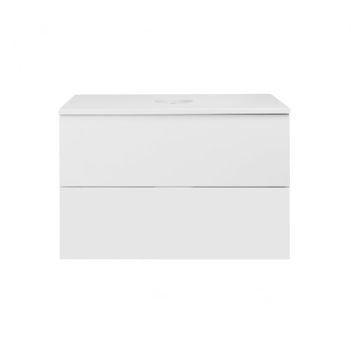 Тумба підвісна Qtap Tern White зі стільницею QT1779TPL701W