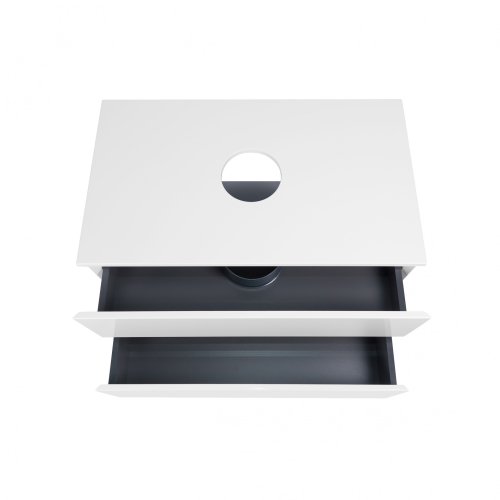 Тумба подвесная Qtap Tern White со столешницей QT1779TPL801W