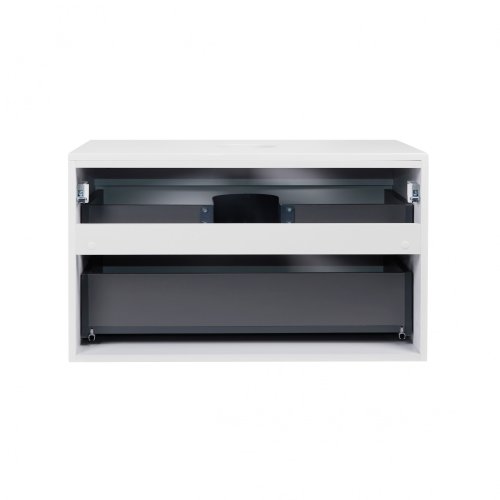 Тумба подвесная Qtap Tern White со столешницей QT1779TPL801W